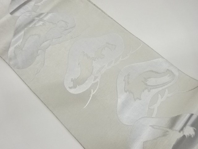 松模様織出し袋帯